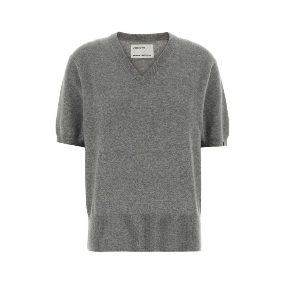 Extreme Cashmere Women Grey Stretch Cashmere Blend Nâ°490 Sweater